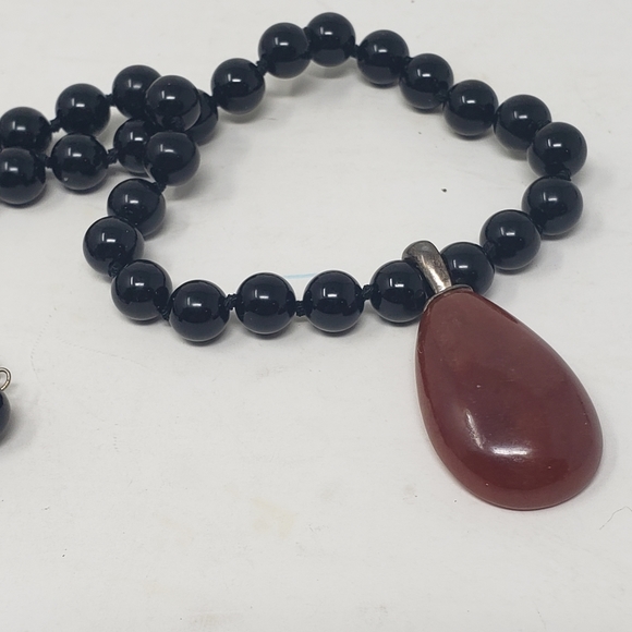 2 beaded necklaces with sterling silver enhancer - Picture 4 of 15